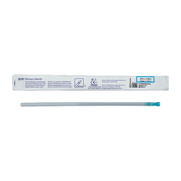 Aguja whitacre 25 G X 4 11/16 espinal