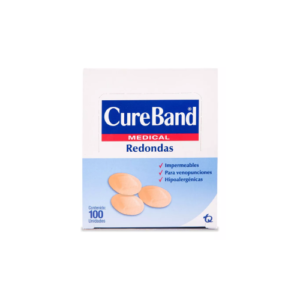 Venditas Adhesivas CureBand Premium Redondas 100 piezas JALOMA